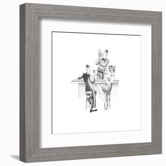 Let's Do Cocktails-Roger Vilar-Framed Art Print