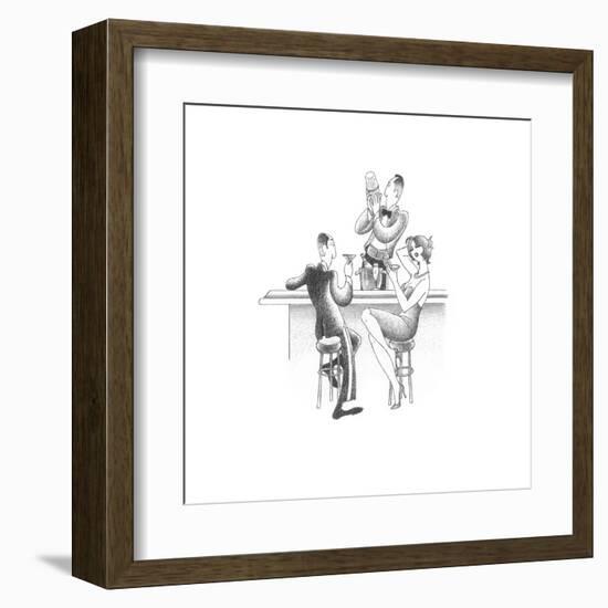 Let's Do Cocktails-Roger Vilar-Framed Art Print