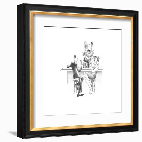 Let's Do Cocktails-Roger Vilar-Framed Art Print