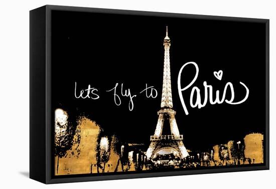 Let's Fly To Paris-Emily Navas-Framed Stretched Canvas