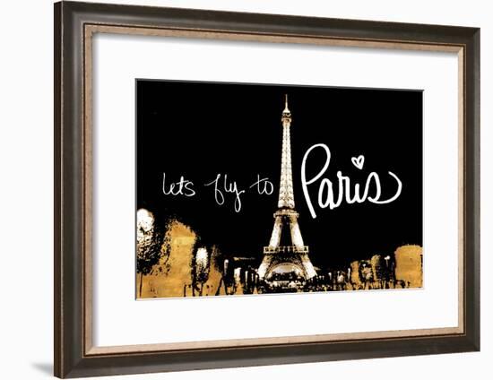 Let's Fly To Paris-Emily Navas-Framed Art Print