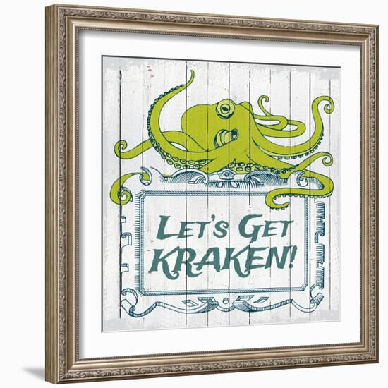 Let's Get Kraken-null-Framed Giclee Print