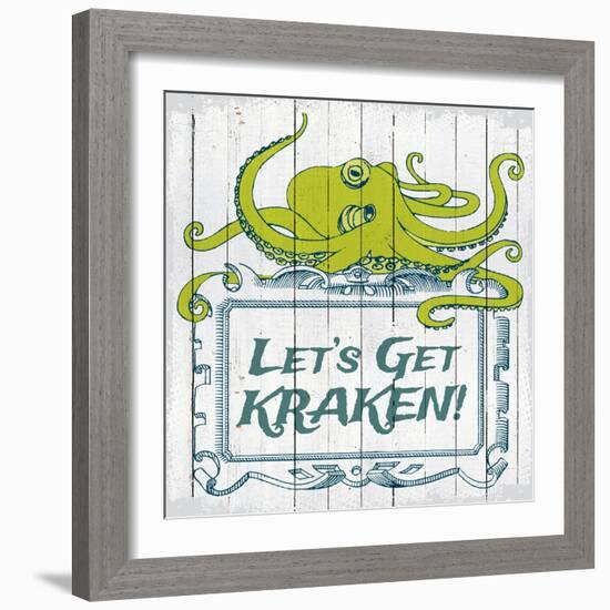 Let's Get Kraken-null-Framed Giclee Print