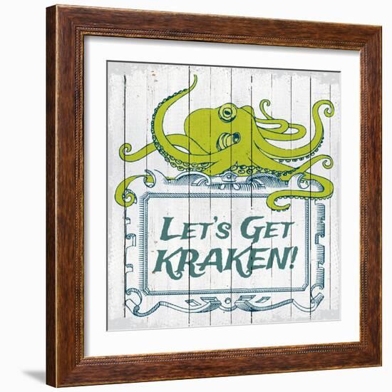 Let's Get Kraken-null-Framed Giclee Print