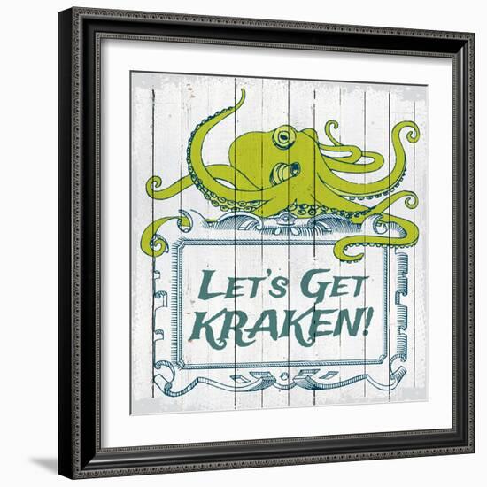 Let's Get Kraken-null-Framed Giclee Print