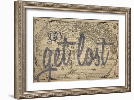 Let's Get Lost - 1562, World Map-null-Framed Giclee Print