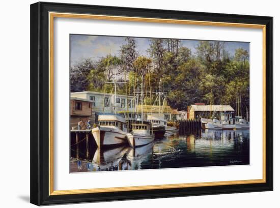 Let's Go Fishing-Nicky Boehme-Framed Giclee Print