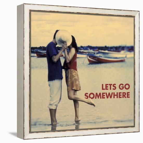 Let's Go Somewhere-Michele Westmorland-Framed Stretched Canvas