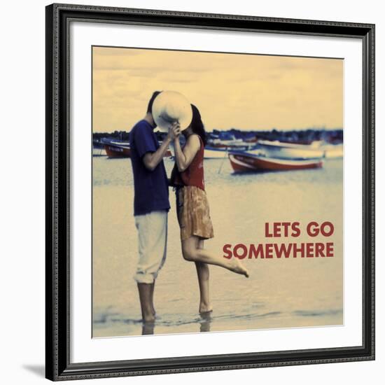 Let's Go Somewhere-Michele Westmorland-Framed Art Print