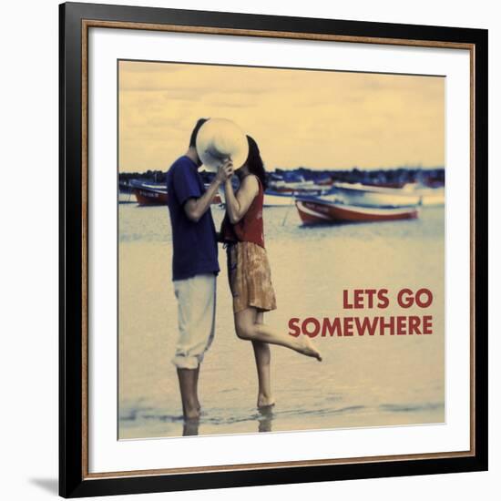 Let's Go Somewhere-Michele Westmorland-Framed Art Print