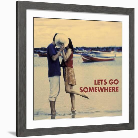 Let's Go Somewhere-Michele Westmorland-Framed Art Print