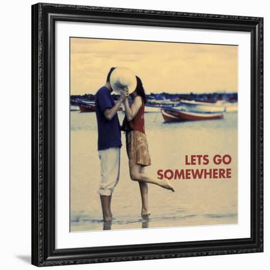 Let's Go Somewhere-Michele Westmorland-Framed Art Print