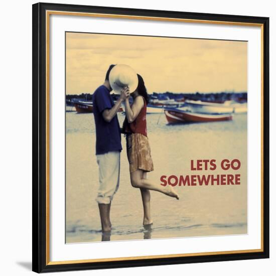 Let's Go Somewhere-Michele Westmorland-Framed Art Print