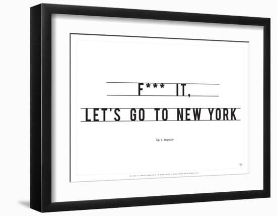 Let's Go to New York-Antoine Tesquier Tedeschi-Framed Art Print