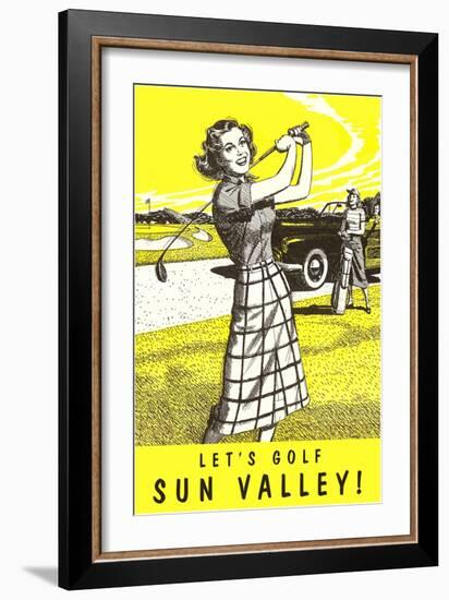 Let's Golf Sun Valley, Idaho-null-Framed Art Print