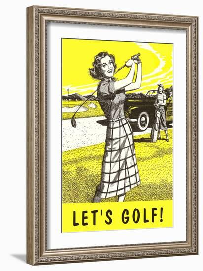 Let's Golf!-null-Framed Art Print