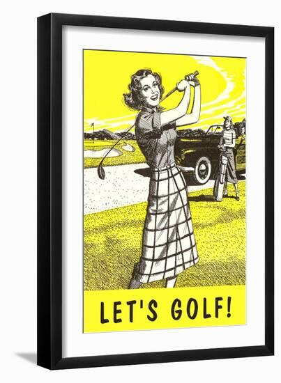 Let's Golf!-null-Framed Art Print