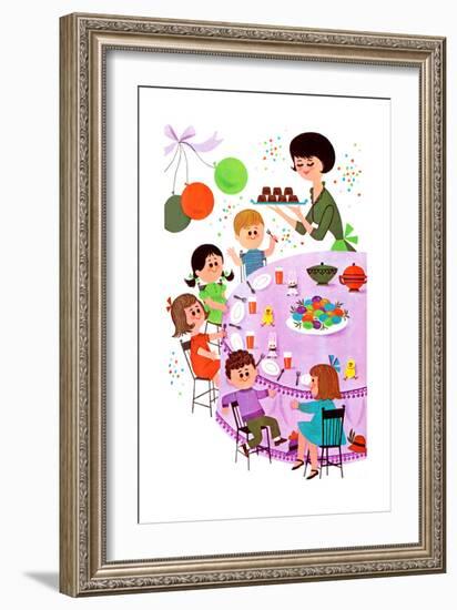 Let's Have an Easter Party - Jack & Jill-Audrey Walters-Framed Giclee Print
