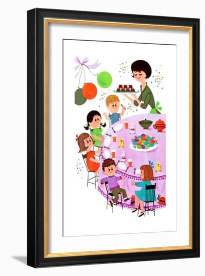 Let's Have an Easter Party - Jack & Jill-Audrey Walters-Framed Giclee Print