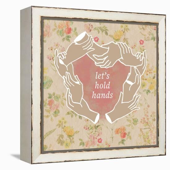 Let's Hold Hands-null-Framed Stretched Canvas