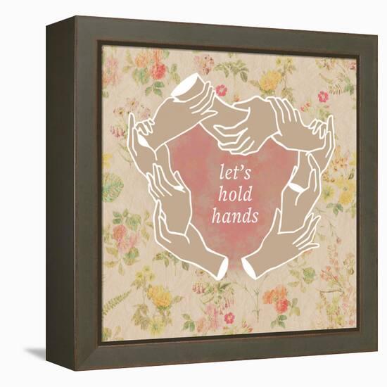 Let's Hold Hands-null-Framed Stretched Canvas