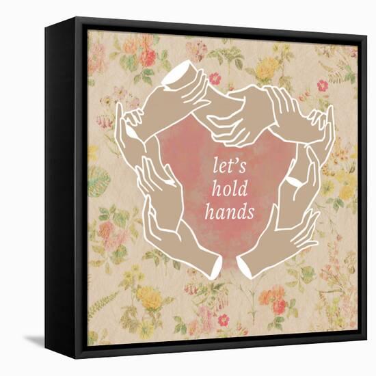 Let's Hold Hands-null-Framed Stretched Canvas