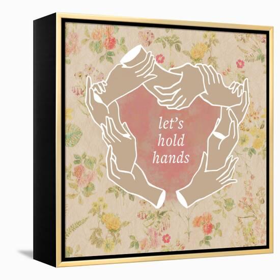 Let's Hold Hands-null-Framed Stretched Canvas