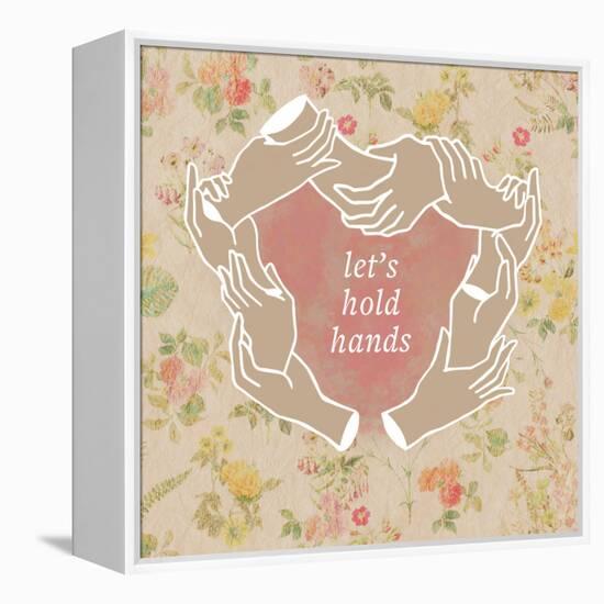 Let's Hold Hands-null-Framed Stretched Canvas