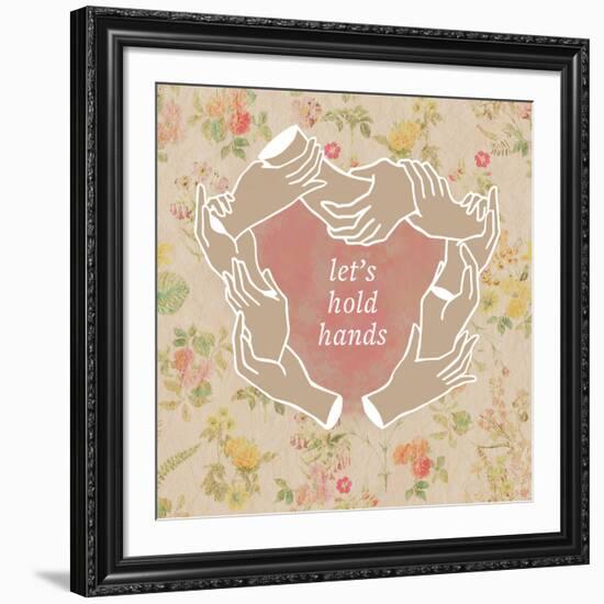 Let's Hold Hands-null-Framed Art Print