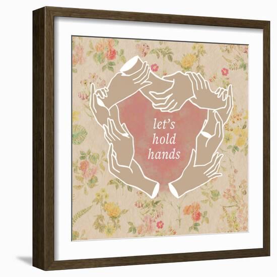 Let's Hold Hands-null-Framed Art Print