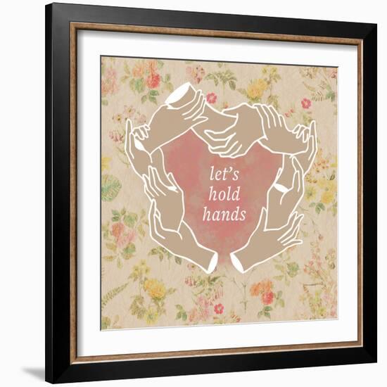 Let's Hold Hands-null-Framed Art Print