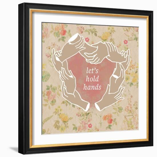 Let's Hold Hands-null-Framed Art Print