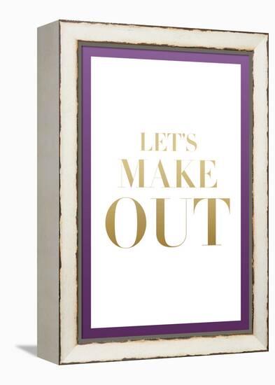 Let's Make Out-null-Framed Stretched Canvas