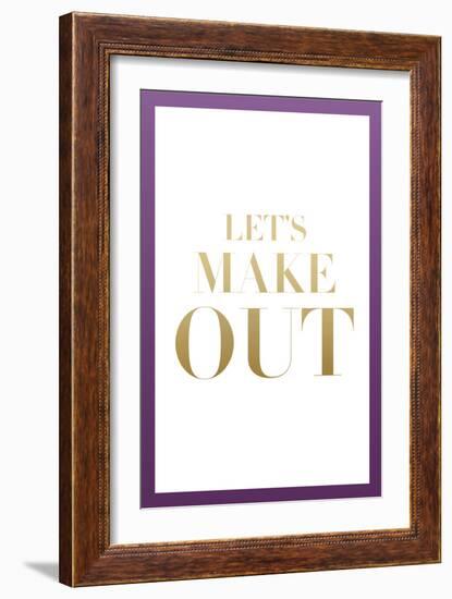 Let's Make Out-null-Framed Art Print