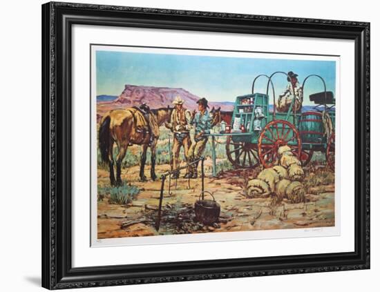 Let's move 'em-Noel Daggett-Framed Limited Edition