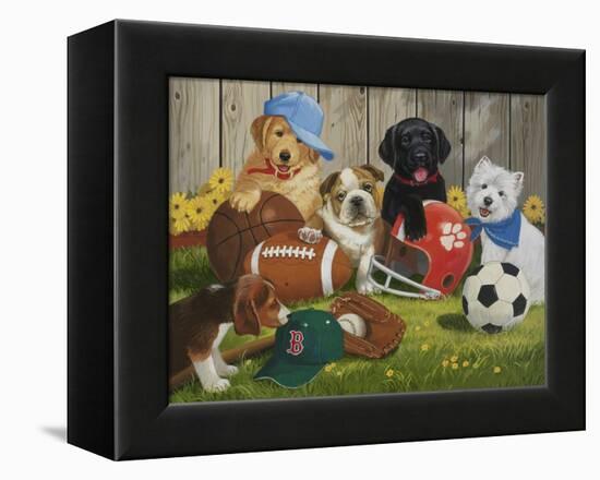 Let's Play Ball-William Vanderdasson-Framed Premier Image Canvas