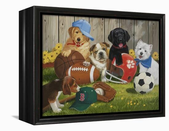 Let's Play Ball-William Vanderdasson-Framed Premier Image Canvas