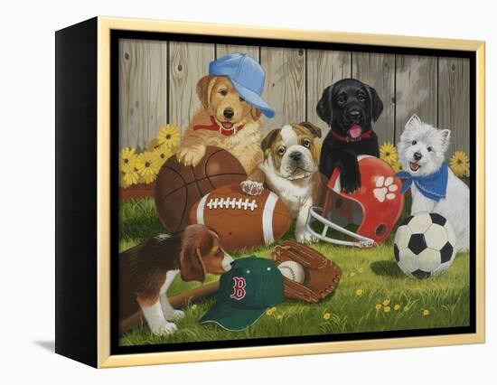 Let's Play Ball-William Vanderdasson-Framed Premier Image Canvas