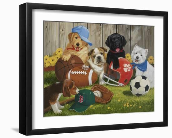 Let's Play Ball-William Vanderdasson-Framed Giclee Print