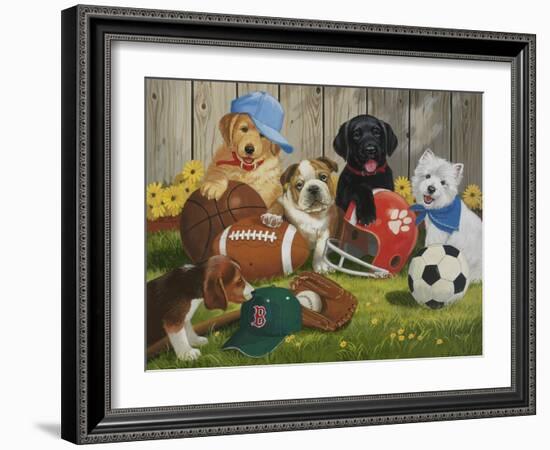 Let's Play Ball-William Vanderdasson-Framed Giclee Print