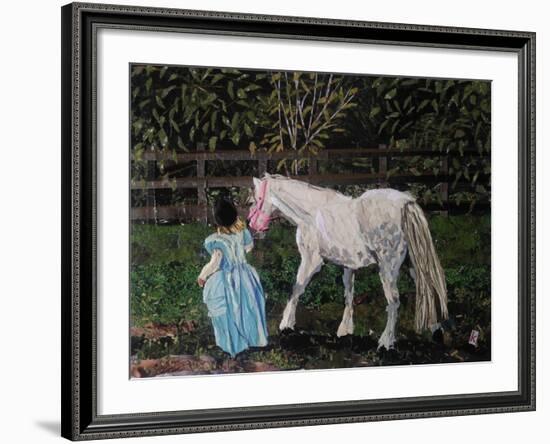 Let's Pretend - the Princess and Her Horse-Kirstie Adamson-Framed Giclee Print