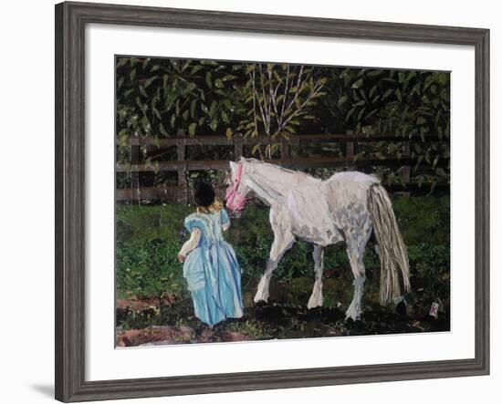 Let's Pretend - the Princess and Her Horse-Kirstie Adamson-Framed Giclee Print