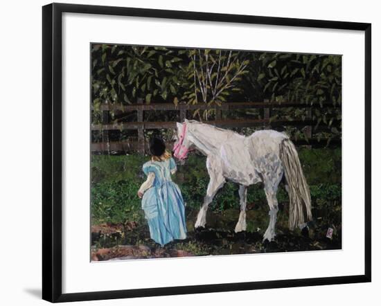 Let's Pretend - the Princess and Her Horse-Kirstie Adamson-Framed Giclee Print