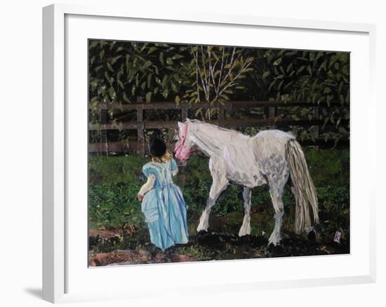 Let's Pretend - the Princess and Her Horse-Kirstie Adamson-Framed Giclee Print