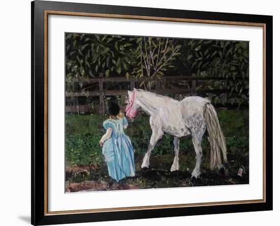 Let's Pretend - the Princess and Her Horse-Kirstie Adamson-Framed Giclee Print