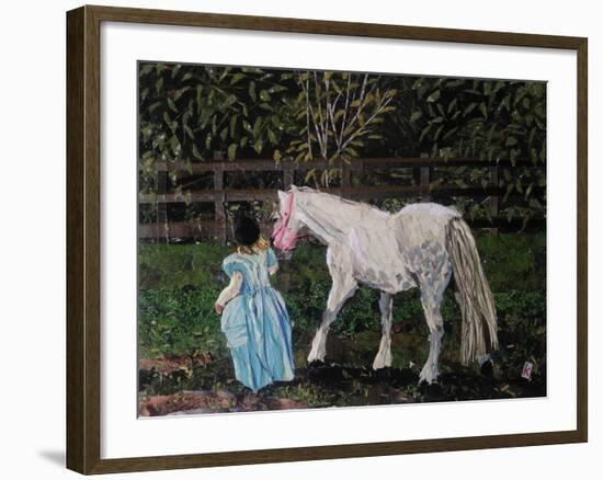 Let's Pretend - the Princess and Her Horse-Kirstie Adamson-Framed Giclee Print