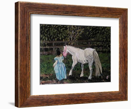 Let's Pretend - the Princess and Her Horse-Kirstie Adamson-Framed Giclee Print