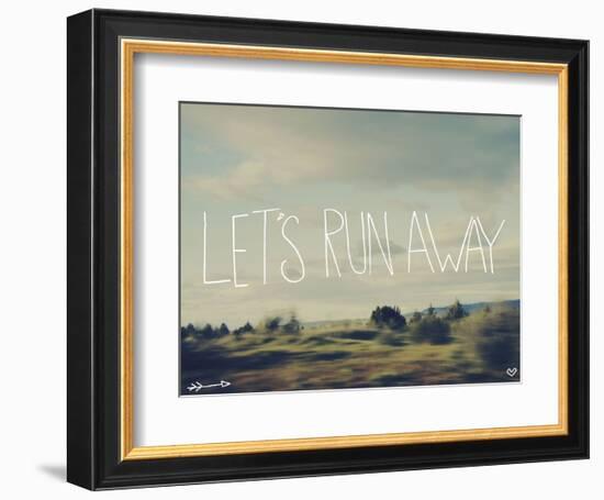 Let’s Run Away-Leah Flores-Framed Art Print