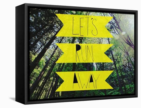 Let's Run Away-Leah Flores-Framed Premier Image Canvas