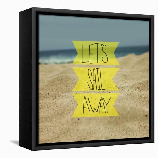 Let's Sail Away-Leah Flores-Framed Premier Image Canvas